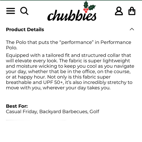 Like New Chubbie’s Performance Polo Neon Light Size Large - Picture 11 of 12